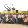 The upgraded Jaguar fighter, along with the HAL team that developed the DARIN-III "navigation-attack" system