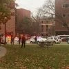 An image of the Ohio State University campus during lockdown