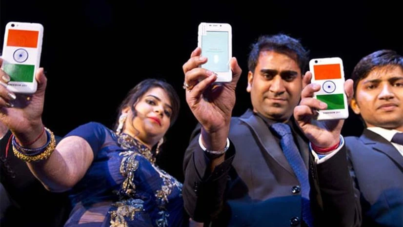 Freedom 251 smartphone. Photo: PTI Freedom 251 smartphone. Photo: PTI