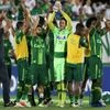 Players of Chapecoense celebrate after their match against San Lorenzo at the Arena Conda stadium in Chapeco, Brazil, November 23, 2016. Photo: REUTERS/Paulo Whitaker/File Photo