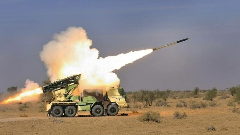 Pinaka, MBRL, multi-barrelled rocket launcher Pinaka, MBRL, multi-barrelled rocket launcher