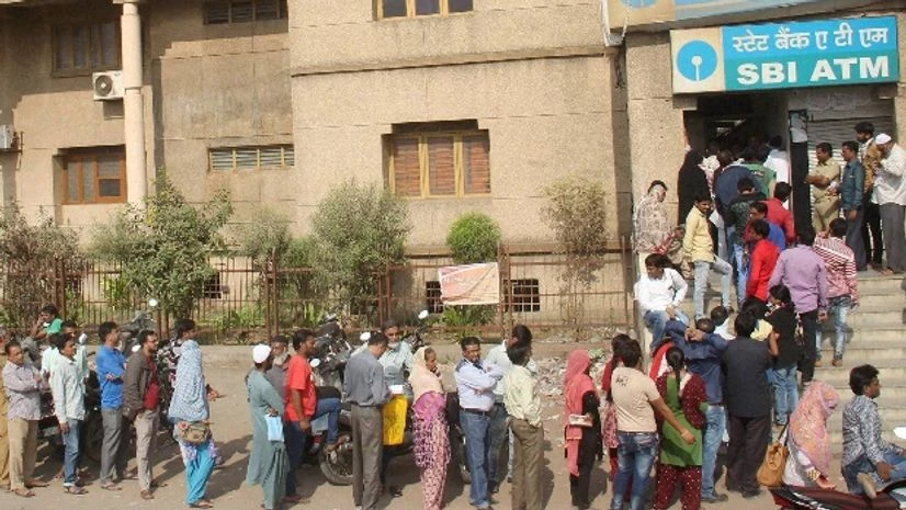 Bank, people, queue, cash, withdraw Bank, people, queue, cash, withdraw