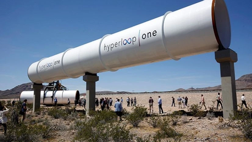 TUBE TRAVEL: A file picture of journalists and guests look at tubes following a propulsion open-air test at Hyperloop One in Las Vegas, Nevada, US. Photo: Reuters TUBE TRAVEL: A file picture of journalists and guests look at tubes following a propulsion open-air test at Hyperloop One in Las Vegas, Nevada, US. Photo: Reuters
