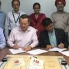 Officials of ABB India and NITTTR signing MoU