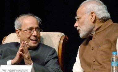 Modi recalls President Mukherjee's guidance during his initial days as PM President Pranab Mukherjee and Prime Minister Narendra Modi. Photo: PTI