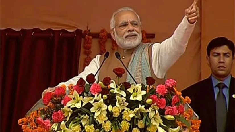 Prime Minister Narendra Modi addressing BJP's Parivartan rally in Lucknow. Prime Minister Narendra Modi addressing BJP's Parivartan rally in Lucknow.