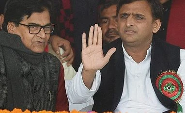On papers, Akhilesh and Ram Gopal's expulsion was never revoked Uttar Pradesh Chief Minister Akhilesh Yadav with expelled SP leader Ram Gopal Yadav. Photo: PTI