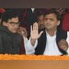 SP, Cong reach final agreement in UP for LS polls, says Ram Gopal Yadav Uttar Pradesh Chief Minister Akhilesh Yadav with expelled SP leader Ram Gopal Yadav. Photo: PTI