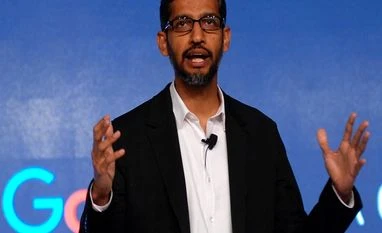 Pichai strengthens tech breakthroughs to countries that need it the most Google CEO Sundar Pichai speaks at an event to announce 'Digital Unlocked' skill program in New Delhi on Wednesday