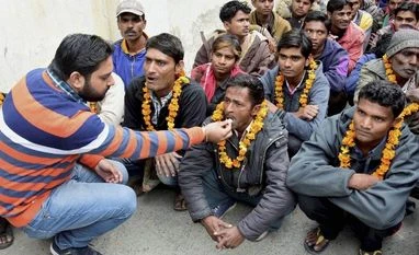 218 Indian fishermen released from Pak jail arrive in India Fishermen