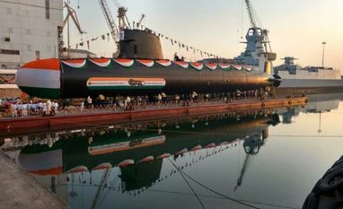 INS Khanderi, second indigeneous Scorpene submarine launched in Mumbai INS Khanderi