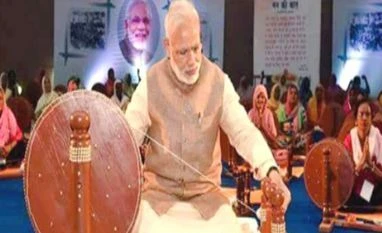 PM Modi 'ejects' Mahatma Gandhi in Khadi Udyog's calendar, diary Narendra Modi