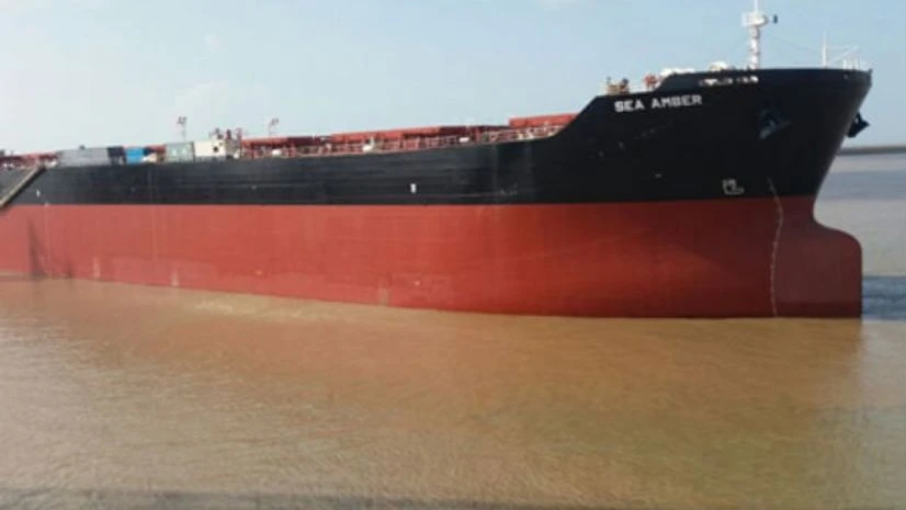Panamax bulk carrier The Ice-class Panamax Bulk Carrier, Sea Amber, built by Reliance Defence and Engineering Limited for an un-named international shipping company
