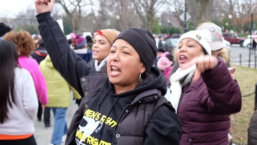 Protest, Donald Trump, Washington, Women, Women Protesting Womem protesting against Donald Trump in Washington DC