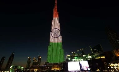 Gadkari wants a structure taller than Burj Khalifa on Mumbai waterfront Burj Khalifa lights up in Indian Tricolour in honour of Republic Day. Photo: Twitter (@BurjKhalifa)