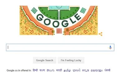 Google celebrates Indian Republic Day with a special stadium doodle Google, doodle, Republic Day