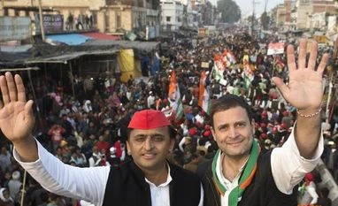 SP-Congress alliance front runner in UP: Poll Rahul Gandhi, Akhilesh Yadav, UP