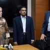 File photo: Members of the Supreme Court appointed three-member panel of Board of Control for Cricket in India (BCCI) former CAG India Vinod Rai (R), IDFC Managing Director and CEO Vikram Limaye and sportsperson Diana Edulji (L) after a meeting in Mumbai