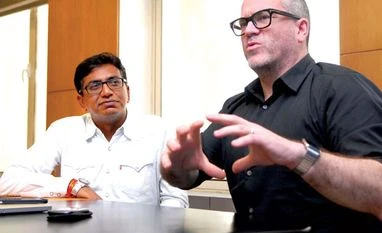 Matt Eastwood (right) and Senthil Kumar (left) discuss how technology enables creativity in the work that J Walter Thompson does out of India. Matt Eastwood (right) and Senthil Kumar (left) discuss how technology enables creativity in the work that J Walter Thompson does out of India.