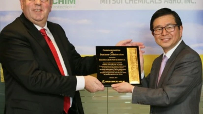 Mitsui Chemicals and Belchim Crop Protection officials Mitsui Chemicals and Belchim Crop Protection officials