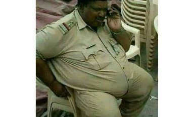 Cop expressed displeasure over Shobhaa De posting his image on Twitter Inspector Daulatram Jogewat