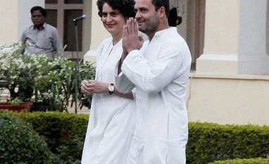 Priyanka Gandhi says no link between her property buys and Vadra's finances Congress Vice President Rahul Gandhi with his sister Priyanka Gandhi Vadra. Photo: PTI