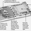 Look for watermarks, raised printing:  How to spot a fake currency note