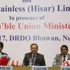 Dr Subhash Bhamre (centre) with JSHL & DRDO officials