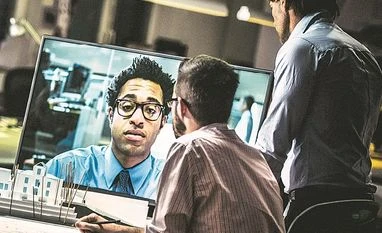 Wormholes that connect workers across the globe Video-conferencing