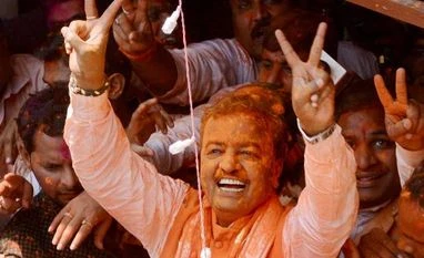 Keshav Prasad Maurya, BJP's OBC face rewarded for UP win UP BJP President Keshav Prasad Maurya flashes victory sign as he celebrates the party’s victory in the assembly elections at the party office in Lucknow