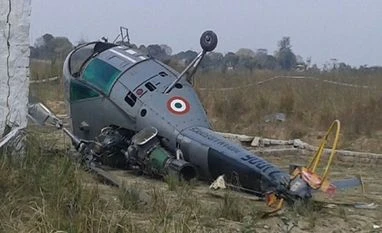 IAF chopper Chetak topples during training sortie near Allahabad IAF, Chetak