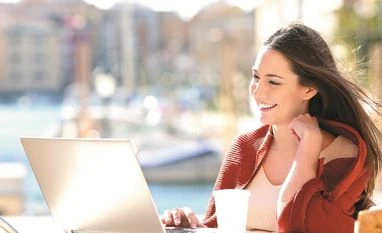 Provincial life of the digital nomad work, laptop