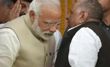 Mulayam creates flutter in Lok Sabha, says wishes to see Modi as PM again Narendra Modi, Samajwadi Party, Mulayam Singh Yadav