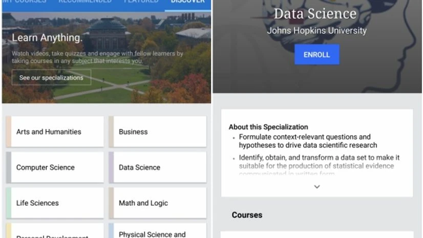 Coursera app Coursera app