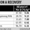 Textile scrips rise on revival in sentiment