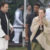 Congress President Sonia Gandhi with party Vice President Rahul. Photo: PTI