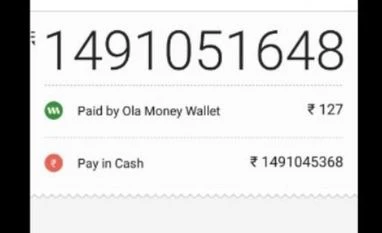 Mumbai man gets bill of Rs 149 cr for an Ola ride Ola ride