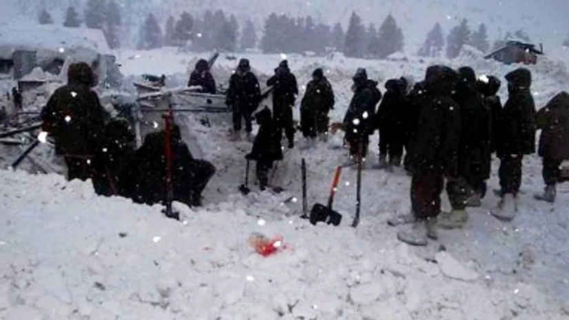 Avalanche, Ladakh Avalanche, Ladakh