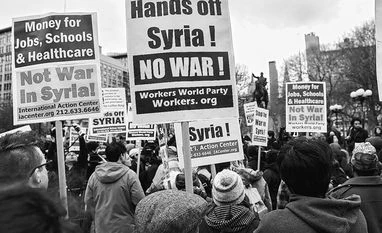 Russia responsible by proxy for Syrian chemical attack: Michael Fallon syria, syria attack