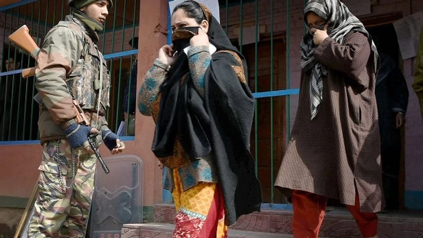 Women, polling station, vote, Srinagar, J&K, Jammu and Kashmir, Budgam, Srinagar Women, polling station, vote, Srinagar, J&K, Jammu and Kashmir, Budgam, Srinagar