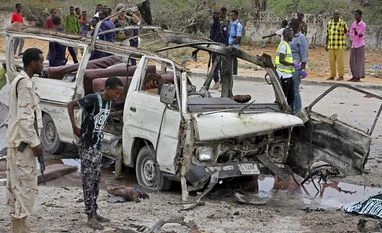 At least 10 dead, 9 injured in minibus attack in Somalia's Mogadishu Somalia, car bomb attack, Mohamed Ahmed Jimale, attack, al-shabab