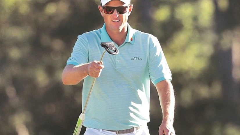 Justin Rose of England during the 2017 Masters golf tournament at Augusta National Golf Club in Georgia on Saturday Photo: Reuters Justin Rose of England during the 2017 Masters golf tournament at Augusta National Golf Club in Georgia on Saturday Photo: Reuters