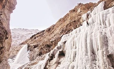 Vertical limit: Climbing frozen waterfalls in Spiti Vertical limit: Climbing frozen waterfalls in Spiti
