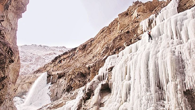 Vertical limit: Climbing frozen waterfalls in Spiti Vertical limit: Climbing frozen waterfalls in Spiti