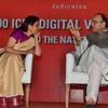 Minister of Finance Arun Jaitley and Chanda Kochhar, MD & CEO, ICICI Bank at the Inauguration of '100 ICICI Digital Villages'. Photo: Sanjay K Sharma