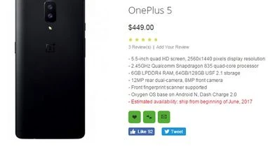 OnePlus 5 launch soon: Device to have flagship features for half the price Oneplus 5 leaked specifications