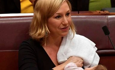 In a first, Aussie senator breastfeeds in Parliament Aussie Senator