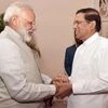 PM Narendra Modi with Sri Lankan President Maithripala Sirisena (Photo: Twitter)