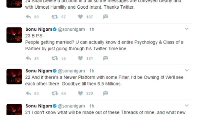 Sonu Nigam Tweets Sonu Nigam Tweets