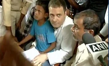 Defiant Rahul Gandhi visits Saharanpur meets victims Rahul Gandhi